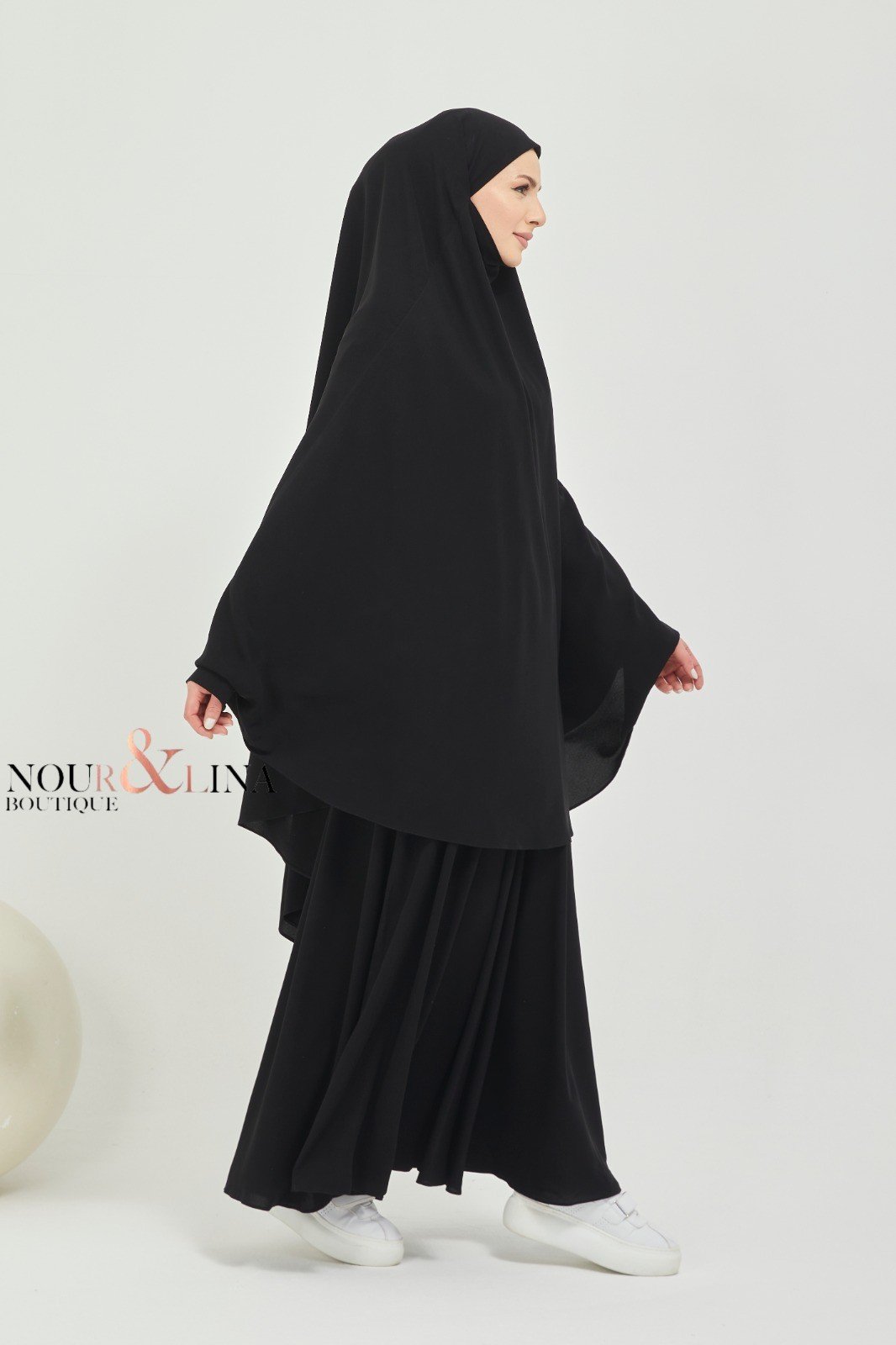 Jilbab JENNA en soie de médine (Taille : TAILLE 2)