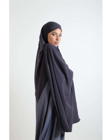 hijab soie de Médine- gris... 2