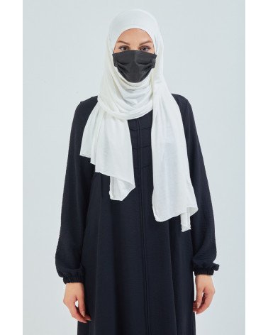 Instant Jersey Hijab -white