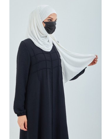 Hijab à enfiler entièrement en jersey-blanc