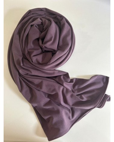 Hijab en Jersey Luxueux-Violine