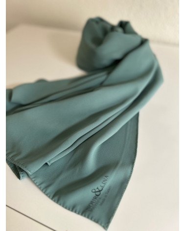 hijab soie de Médine-vert