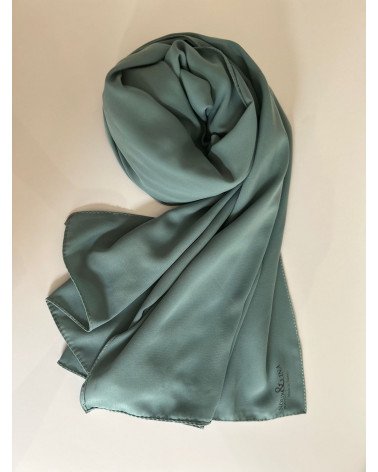 hijab soie de Médine-vert 2