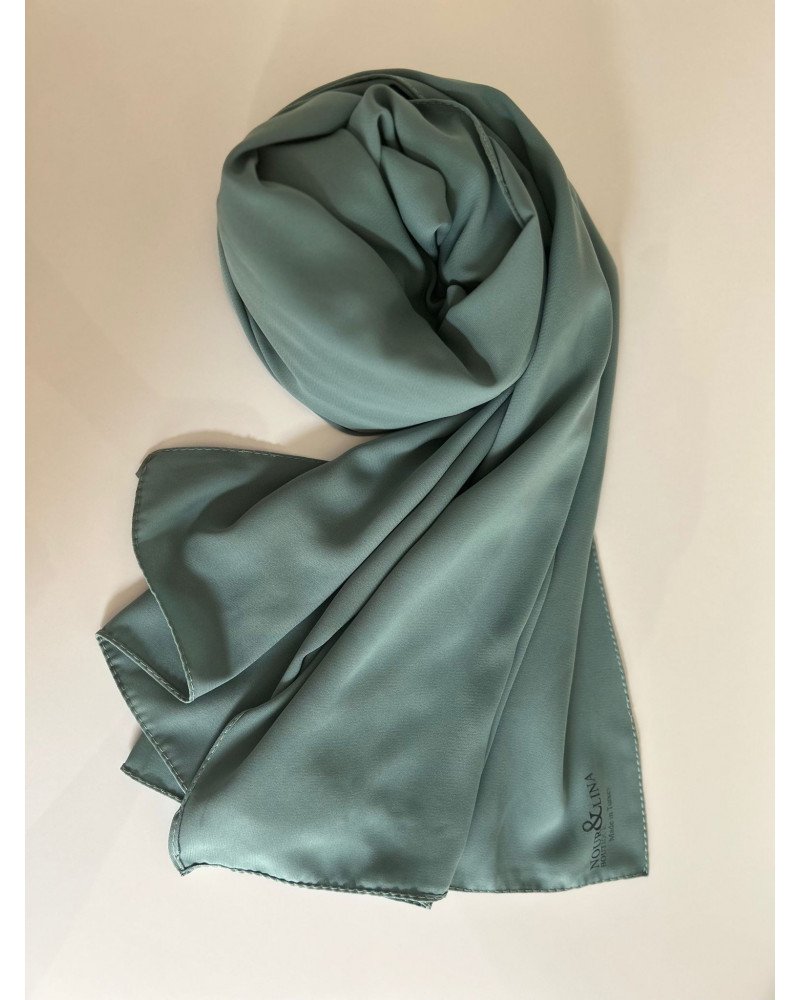 hijab soie de Médine-vert