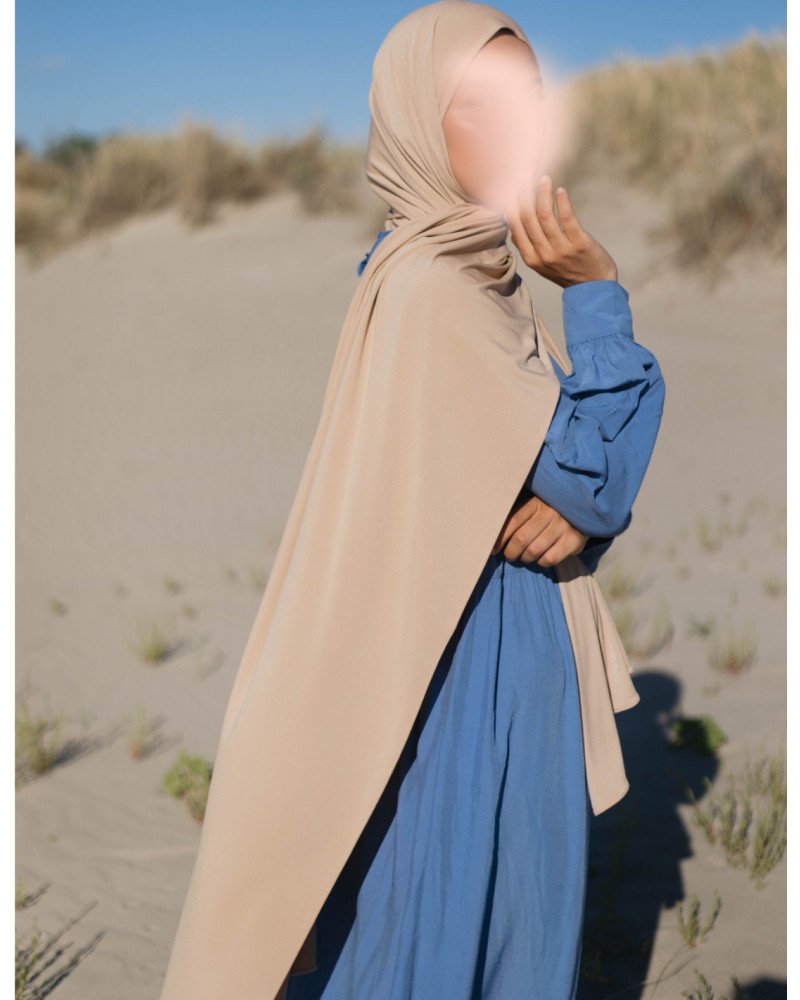 Hijab en Jersey Luxueux-Sable