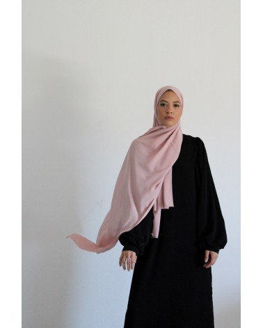 Medine silk Hijab-pouder pink